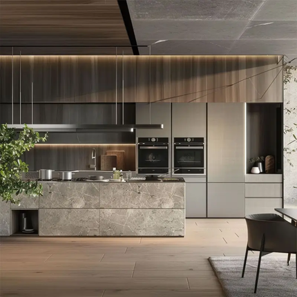 customize Kitchen Storage Cabinet Brown Wood Custom Luxury Kitchen Bar Cabinets Plywood Pet Kitchen Custom Cabinet
