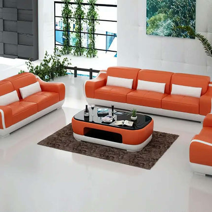 Living Room Furniture Sofa Set Modern Couch Luxury Leather Sofa Set Living Room New Design
