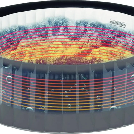 Modern Design Inflatable Spa For Home With Anti-Bacterial Fabric DWF HYDROMASSAGE 6 People Hot Tub Round Pool