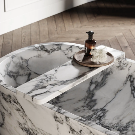 Luxury Arabescato White Marble Bathtub Bathroom Stone Bath Tub