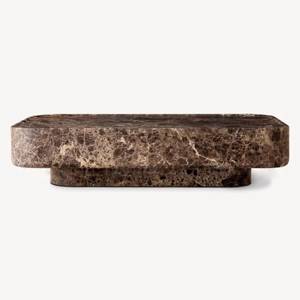 OEM modern calcattca viola marble carved rectangular coffee table contemporary American luxury living room furniture