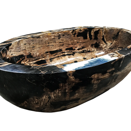 100% Newest Originel Modern Freestanding Single Thick Lips Black Wood Bathtubs 1 Person Durable Soaking Hotel Use