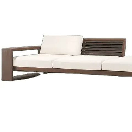 Customized Modern Luxury Solid Sheesham Wooden Extendable Convertible Corner Sofa For Living Room Villa School Use