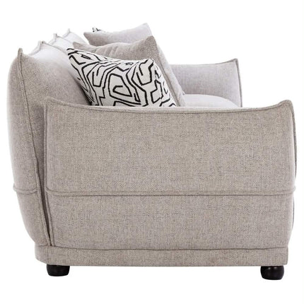 Elegant Premium Modern Upholstered Fabric 3 Seater Andrea Sofa With Generous Cushion Timeless Comfort Stylish