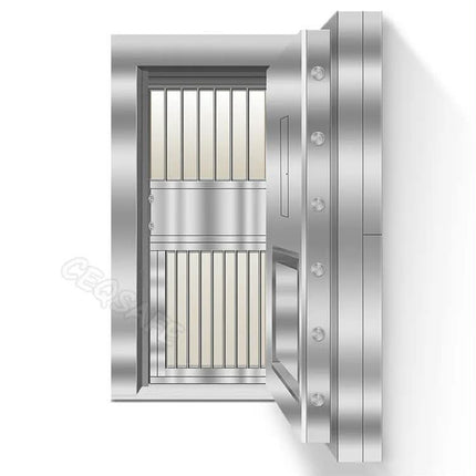 OEM/ODM Customizable Solid Steel & Stainless Steel Bank Vault Security Door with Key Lock