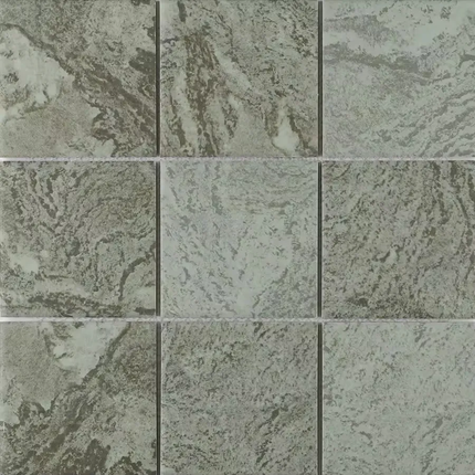 Hotel Project Inkjet Printing Marble Look Porcelain Stone Anti Matte Square Mosaic Swimming Pool Mosaic Tile