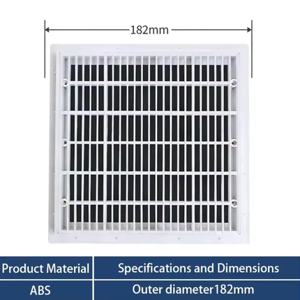 Square anti-vortex main drain cover, anti suction safety ABS drain grate, impact resistant pool bottom drain fitting