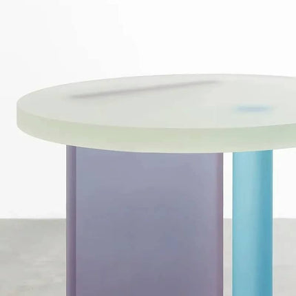 Light Luxury Minimalist Circular Table Modern and Fashionable Acrylic Table