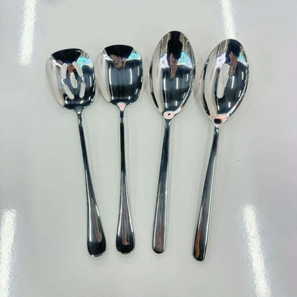 OEM/ODM 410/304 High-Grade Stainless Steel Large-Size Long Handle Dishwasher Safe Serving Spoon Mirror Finish Modern