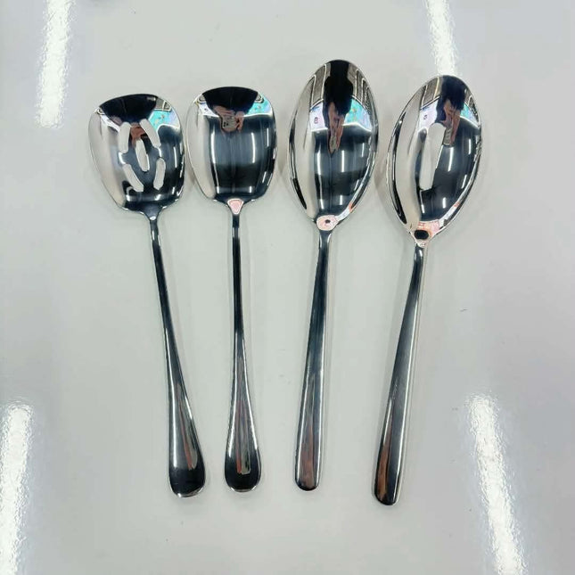 OEM/ODM 410/304 High-Grade Stainless Steel Large-Size Long Handle Dishwasher Safe Serving Spoon Mirror Finish Modern