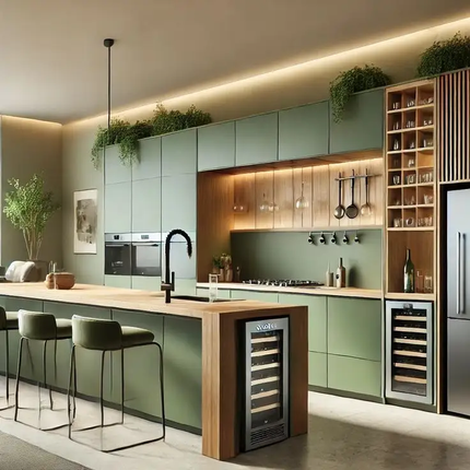 CBMmart Modern Customized Kitchen Cabinet Furniture Modular Kitchen Wall Cabinet For Villa Apartment and Hotels