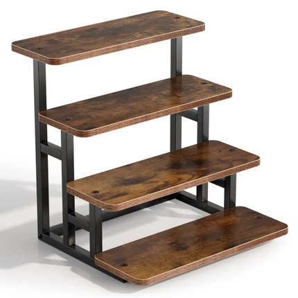 4 Tier Wooden Cupcake Stand Holds 50 Cupcakes Tiered Tray Dessert Table Display Risers For Vendor Events