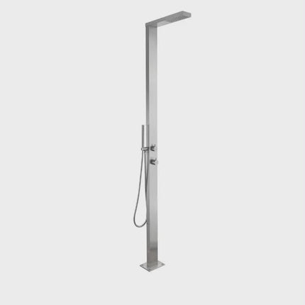 304 Stainless Steel Long Lasting Outdoor Shower Sturdy Poolside Shower Unit