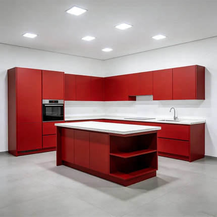 Custom Kitchen Cabinets Peel and Stick Wallpaper Red Oak Island Kitchen Cabinet Types Of Furniture Design Kitchen Cabinet