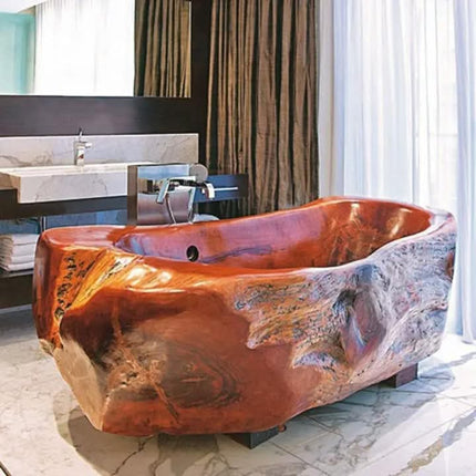 Popular Design Bathroom Tub Hotel Stone Luxury Natural Reb Marble Bathtub Sculpture