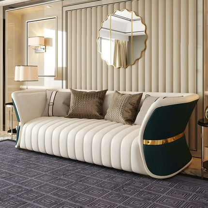 Light Luxury Modern Leather Sofa Combination Simple Living Room Furniture Fabric 1 piece Set Living Room Furniture Sectional Sofa