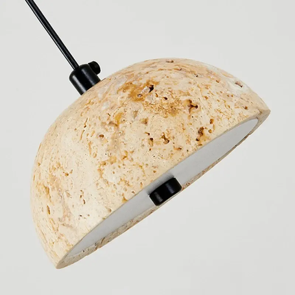 Creative Natural Stone Designer Studio Model Pendant Light for Home Bedroom Villa Wabi Sabi Japanese Warmth Room Decoration Lamp