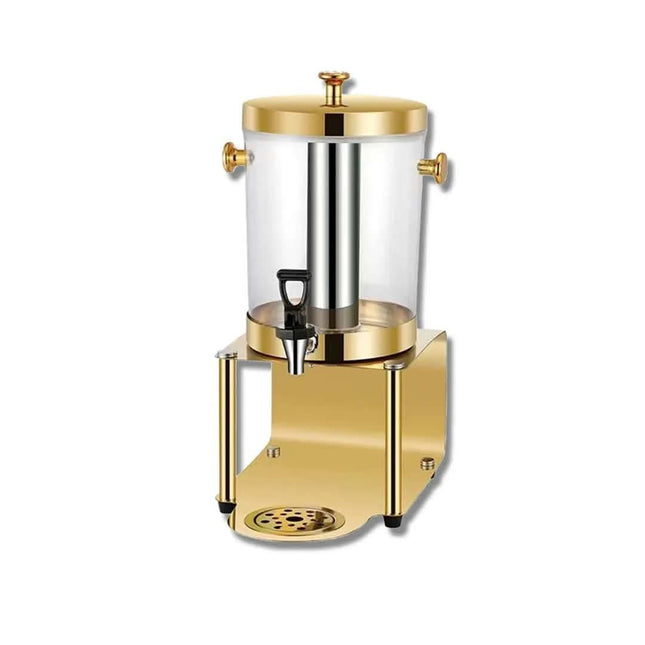 High-End Cross-Border Gold-Plated Refrigeration Juice Dispenser Hotel Beverage Machine Buffet Barrel Tea Urn Fruit Tea Dispenser