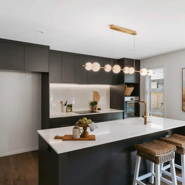 AisDecor New Modern Design Black Matt Lacquer Finish Custom Built Affordable Kitchen Cabinets For Apartment