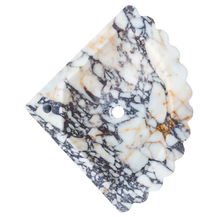 Bathroom Luxury Calacatta Marble Wall-Hung Sink – Natural Stone, Custom Shape, Elegant Design for Premium Decoration
