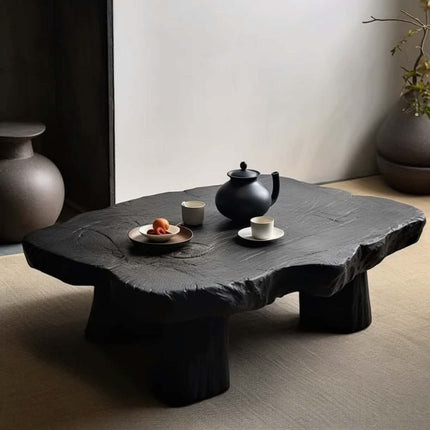 Made of concrete Quite Artistic Style Solid Camphor Wood Customizable Living Room Tea Table Homestay Hotel Use Mo Assembly Required Furniture