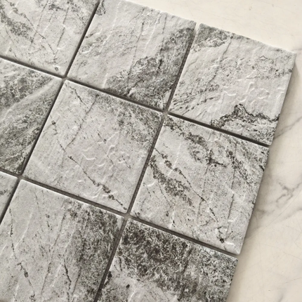 30×30 Sukabumi Bali Marble Look Swimming Pool Tile Grey Ceramic Mosaic for Pool Outdoor Pool Tile