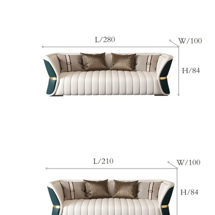 Light Luxury Modern Leather Sofa Combination Simple Living Room Furniture Fabric 1 piece Set Living Room Furniture Sectional Sofa