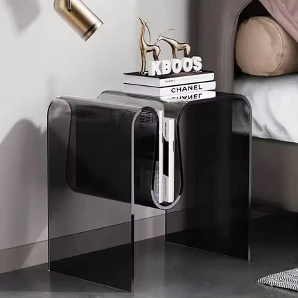 Transparent Acrylic Modern European Coffee Table With Customized Color For Bedroom Living Room Bedside Table Hotel Use