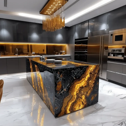 High Quality Calacatta Marble Rectangular Coffee Table Simple Style Indoor Home Decor Countertops Vanity Tops Table Tops
