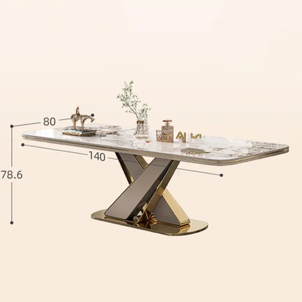 Custom Large White Artificial Stone Dining Table – Direct Manufacturer Premium Marble-Style Furniture