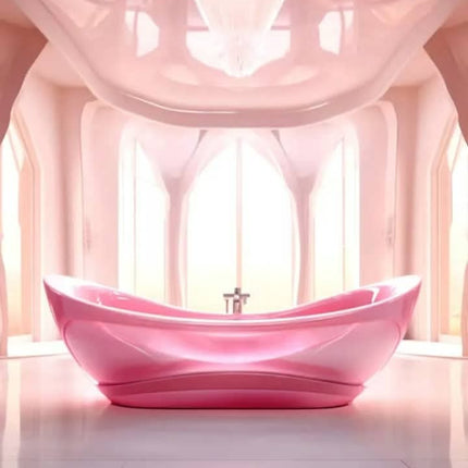 PRACTICAL Freestanding Marble Bathtub Anti-Yellowing Corrosion Resistant Smooth Surface Easy Cleaning Modern Villa Bathroom
