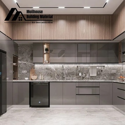customize Kitchen Storage Cabinet Brown Wood Custom Luxury Kitchen Bar Cabinets Plywood Pet Kitchen Custom Cabinet