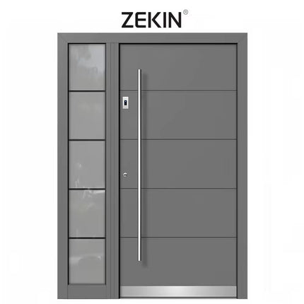 Latest Design Custom Home Entry Security Villa Main External Entrance Aluminum Modern Pivot Door Front Doors Security Gate