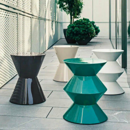 Nordic Modern Design Fiberglass Round Side Table European Style Coffee/Tea Table Customized Color for Home Living Room Hotels