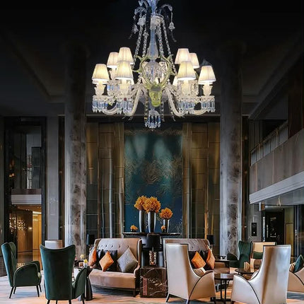 Light Luxury Modern Crystal Chandelier Customized Villa Engineering Hotel Lobby