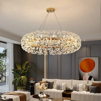 High Quality Indoor Lighting Bedroom Dining Room Dandelion Chandelier Modern Crystal Chandelier