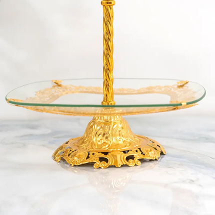Three-Tier European Style Fruit Plate Household Multi-Tier Living Room Snack Dessert Wedding Festival Platter Dried Fruit