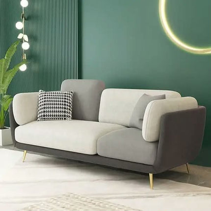 Contemporary 3 Seater Wood Sofa Modern Minamalist Sofa Set for Living Room Furniture