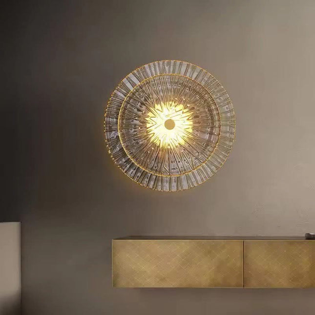 Lausanne Flower Modern Personality Living Room Background Wall Lamp New Bedroom Bedside Lamp ABS Three-Color Changing LED Luxury