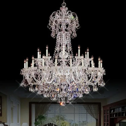 High-End Large European Maria Theresa Crystal Chandelier for Hotel Project