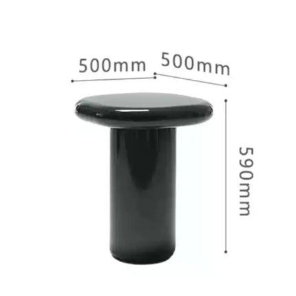 Round Side Table Fiberglass Top Tea Table Restaurant Bowl Shape Coffee Tables