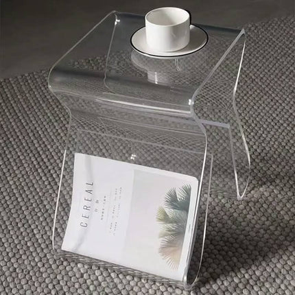 Clear Acrylic Side Table End Table Acrylic Shower Bench For Living Room Acrylic Sofa Side Table For Bedroom
