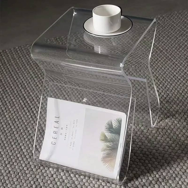 Clear Acrylic Side Table End Table Acrylic Shower Bench For Living Room Acrylic Sofa Side Table For Bedroom