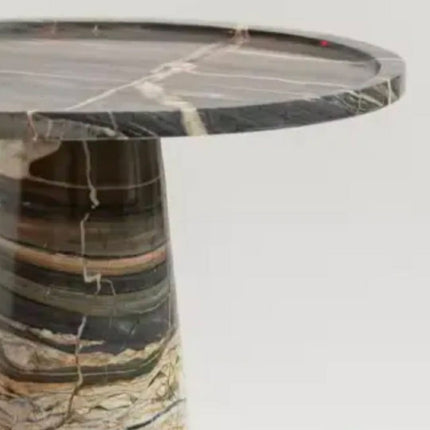 Customized Luxury Natural Stone Furniture Marble Bedroom Bedside Table Living Room Calacatta Viola Marble Side Table