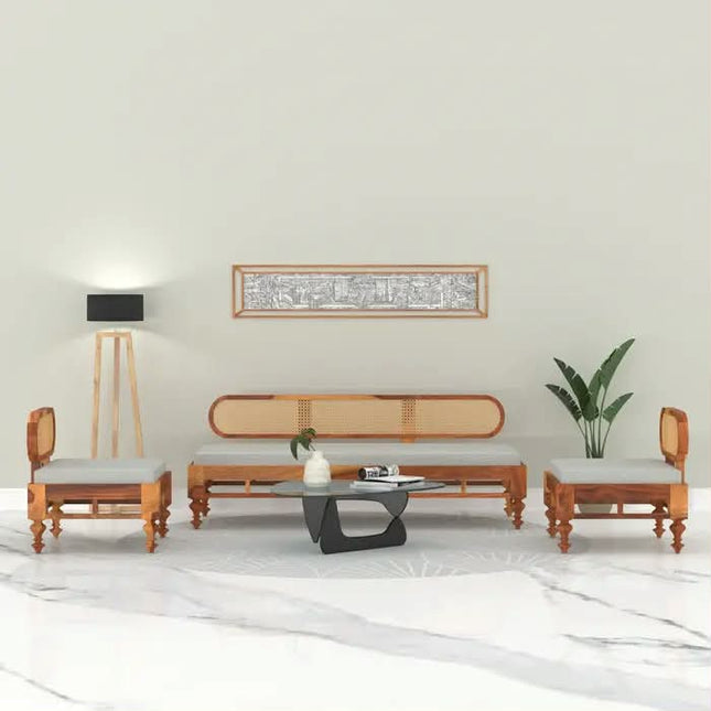 Customized Modern Luxury Solid Sheesham Wooden Corner Sofa Set Storage for Living Room Villa Warehouse High Quality Furniture