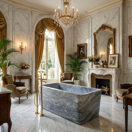 Luxury Custom-Made Modern Oval Bathtubs Exclusive Zaphipe Blue Freestanding Soaking Bathroom Villa Hotel Home House