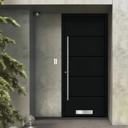 Customized Size Modern Exterior Door Aluminum Modern Entrance America Italy Metal Pivot Door Entry Doors Security Gate