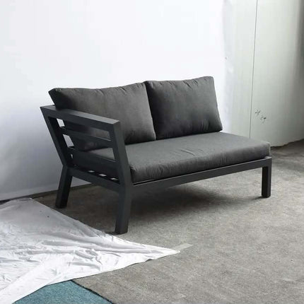 High End Hotel Patio Sofa Set Garden Sofa with Glass Lifting Table Outdoor Furniture Backyard Garden Set