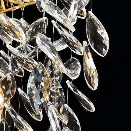 Crystal Chandelier Lights Overseas Spot Tree Branch Chandelier Round Raindrop Luxury Crystal Pendant Light
