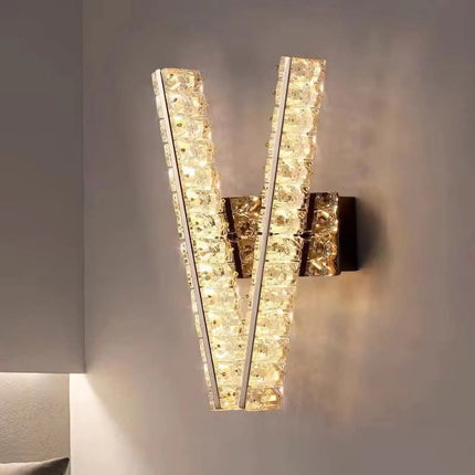 Modern Luxury Crystal Wall Lamp Light Creative Design for Living Room Hotel Bedroom Corridor Staircase Background Wall Lighting
